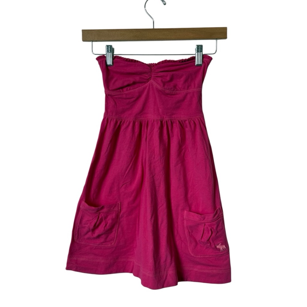 Abercrombie & Fitch Pink Y2K Strapless Dress
